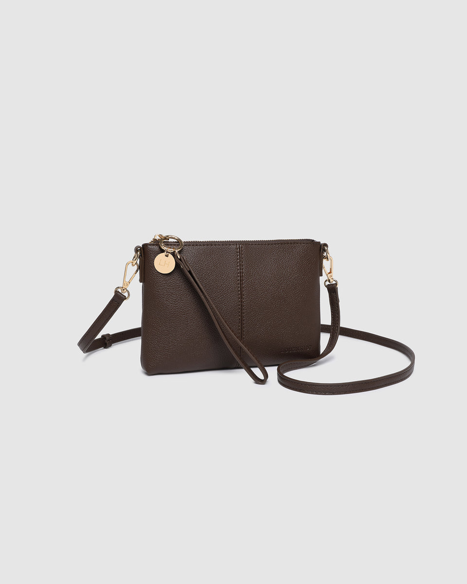 Lori Suedette Crossbody Bag - Chocolate