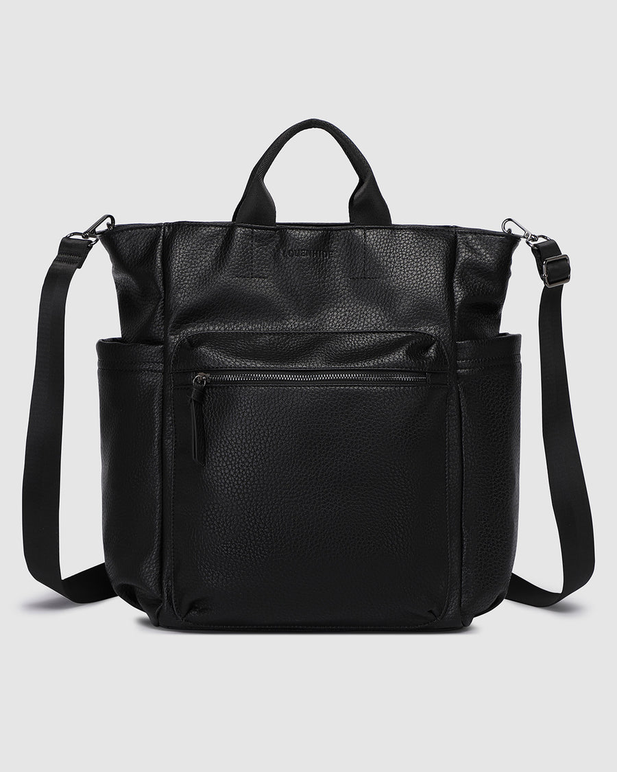 Louenhide Bronx Backpack in Black, front view