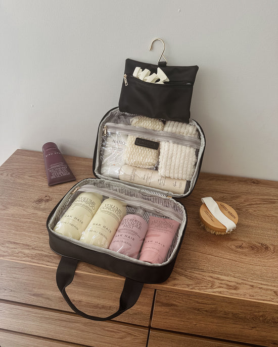 Kenya Cosmetic Bag - Black