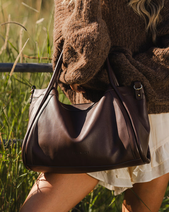 Mini Sutton Shoulder Bag - Chocolate