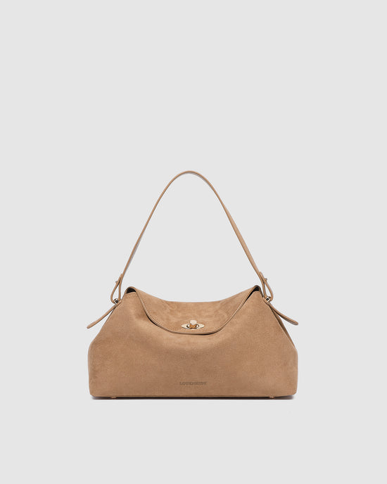 Nicole Suedette Handbag - Honey
