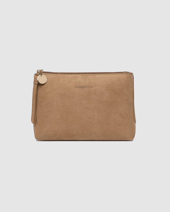 The Everyday Suedette Pouch - Honey