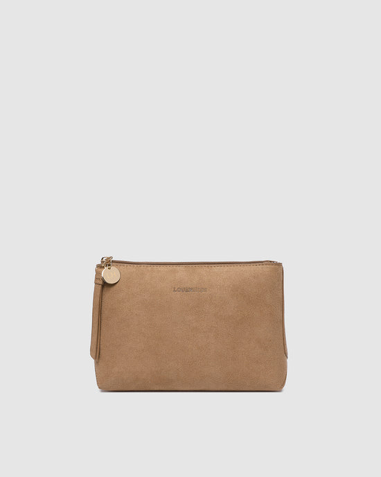 The Everyday Suedette Pouch - Honey