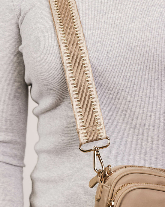 Kiki Webbing Bag Strap - Coffee