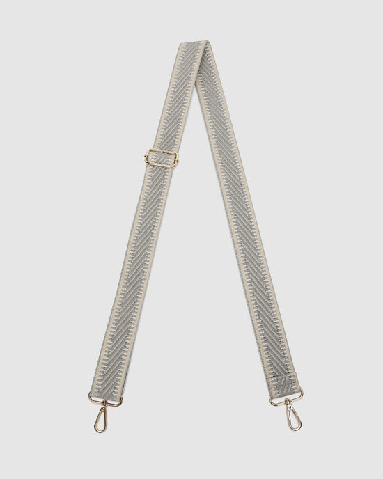 Kiki Webbing Bag Strap - Light Grey