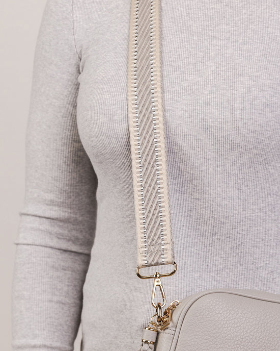 Kiki Webbing Bag Strap - Light Grey