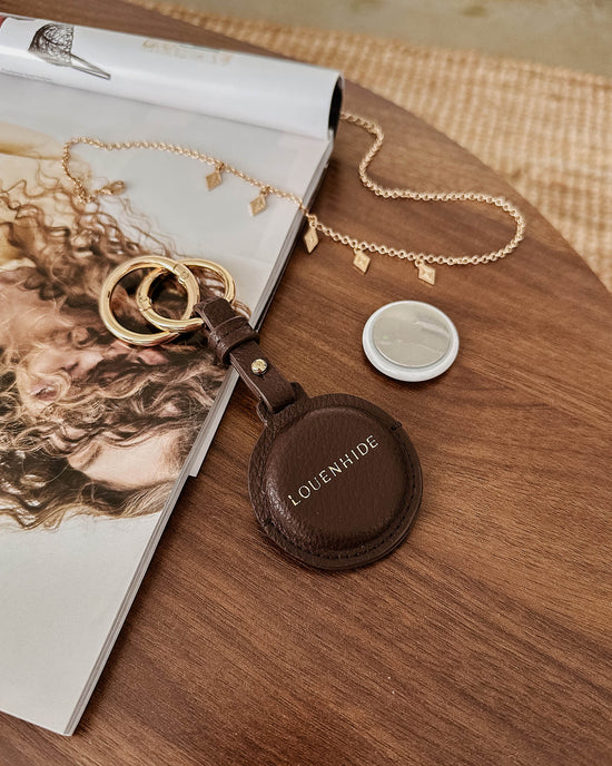 Opal Airtag Case - Chocolate
