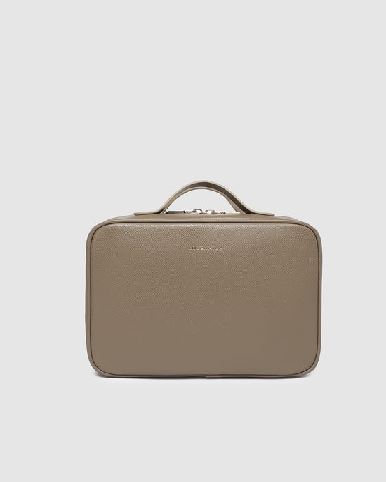 Georgie Cosmetic Case - Coffee