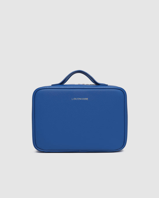 Georgie Cosmetic Case - Ocean Blue