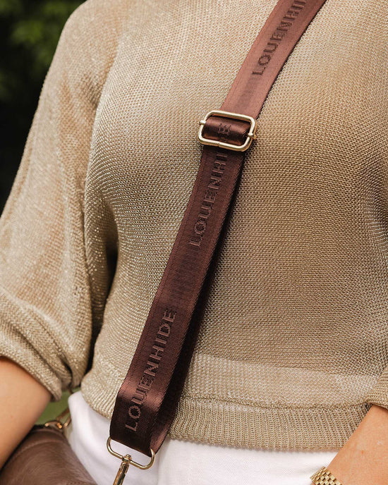 Logo Bag Strap - Choco