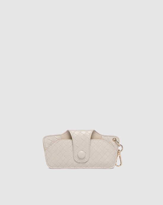 Skittle Sunglass Case - Woven Vanilla