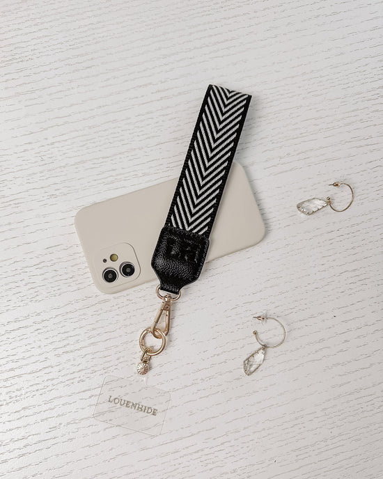 Iris Keyring with Phone Attachment - Black