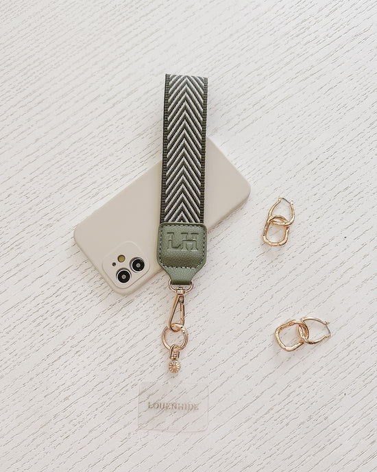 Iris Keyring with Phone Attachment - Sage Green