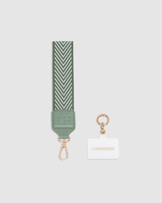 Iris Keyring with Phone Attachment - Sage Green
