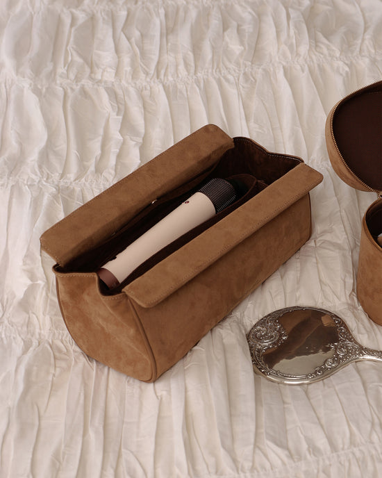 Margot Hair Tool Travel Case - Suedette Honey