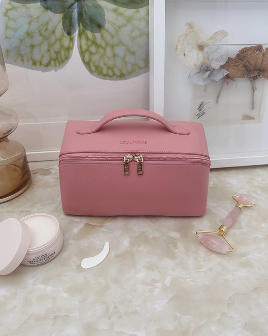 Mary Cosmetic Bag - Bubblegum Pink