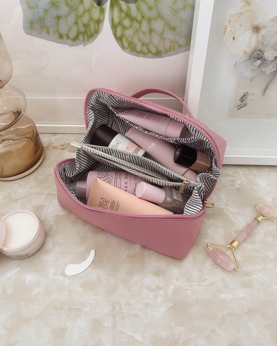 Mary Cosmetic Bag - Bubblegum Pink