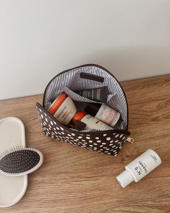 Nancy Cosmetic Bag - Chocolate Raindrop