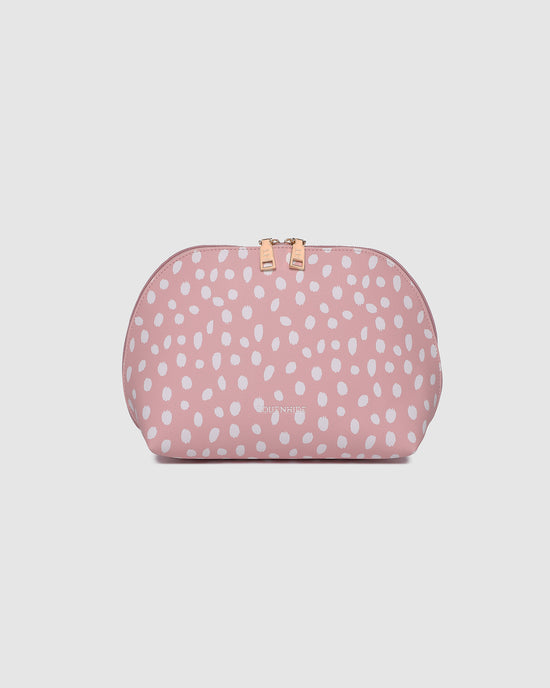 Nancy Cosmetic Bag - Pink Raindrop
