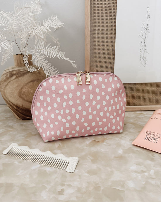 Nancy Cosmetic Bag - Pink Raindrop