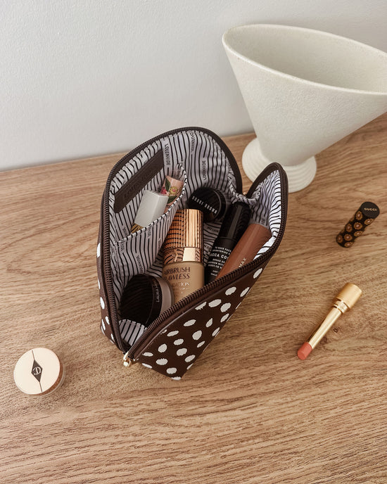 Baby Nancy Makeup Bag - Chocolate Raindrop