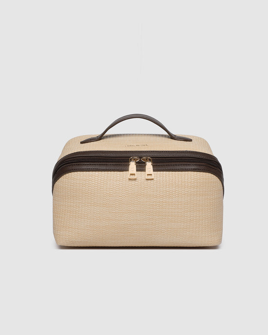 Orion Cosmetic Bag - Natural Choc