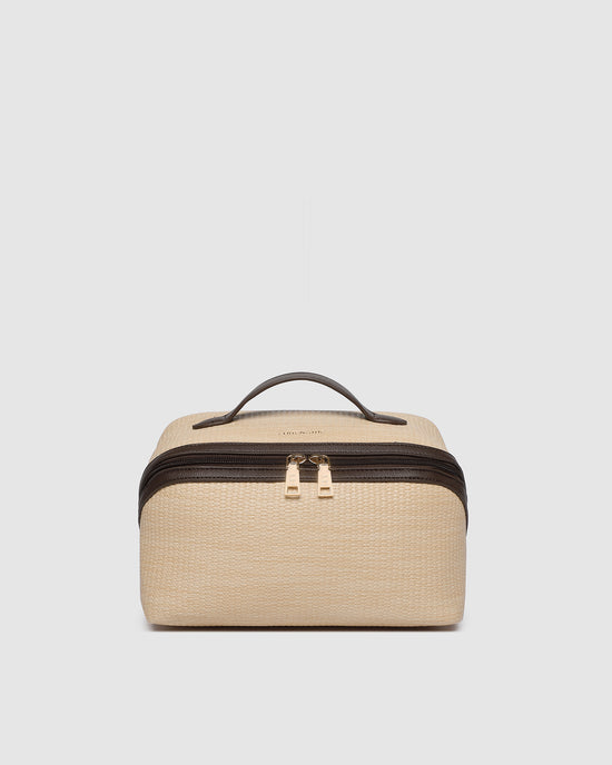 Orion Cosmetic Bag - Natural Choc