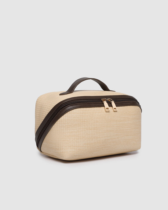 Orion Cosmetic Bag - Natural Choc