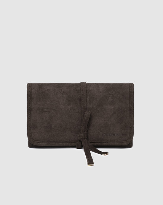 Carla Suedette Jewellery Sleeve - Chocolate