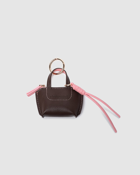 Gina Bag Charm - Chocolate
