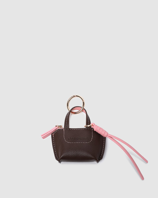 Gina Bag Charm - Chocolate