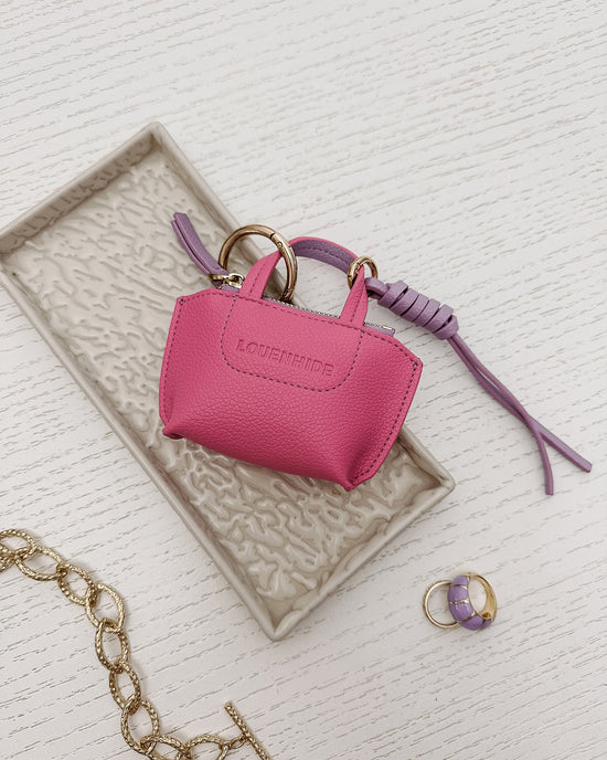 Gina Bag Charm - Hot Pink