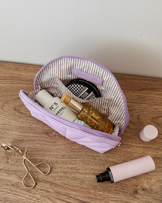Shell Makeup Bag - Lilac