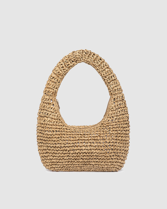 Nellie Shoulder Bag - Natural Raffia