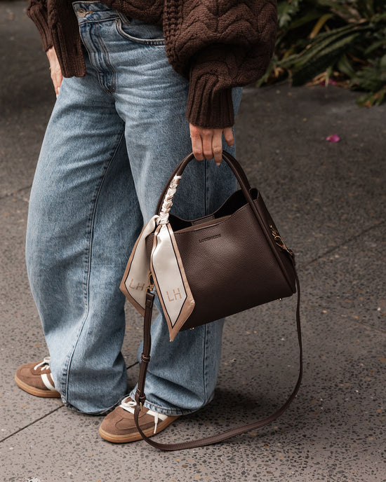 Steffie Mini Tote Bag - Chocolate