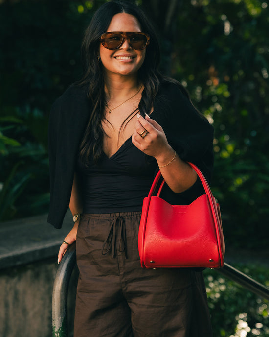 Steffie Mini Tote Bag - Red
