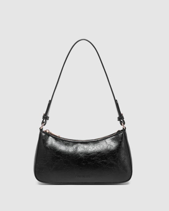 Jacqueline Shoulder Bag - Black Patent