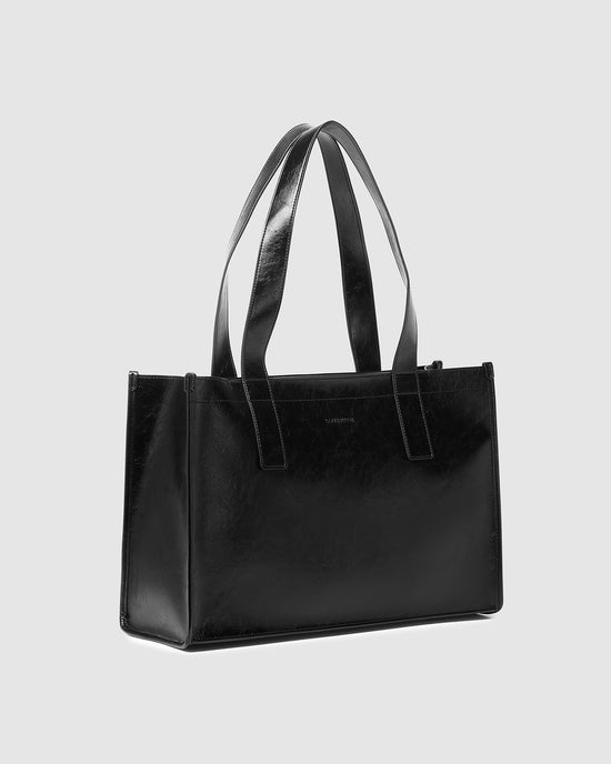 Riley Tote Bag - Black Patent