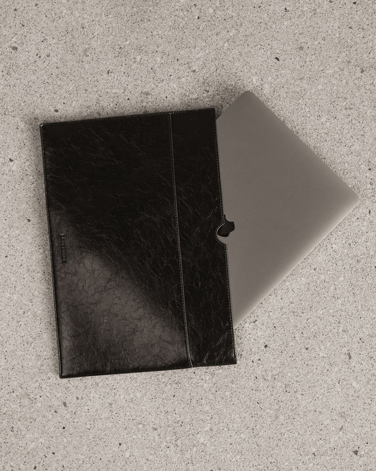 Brooke Laptop Slip - Black Patent