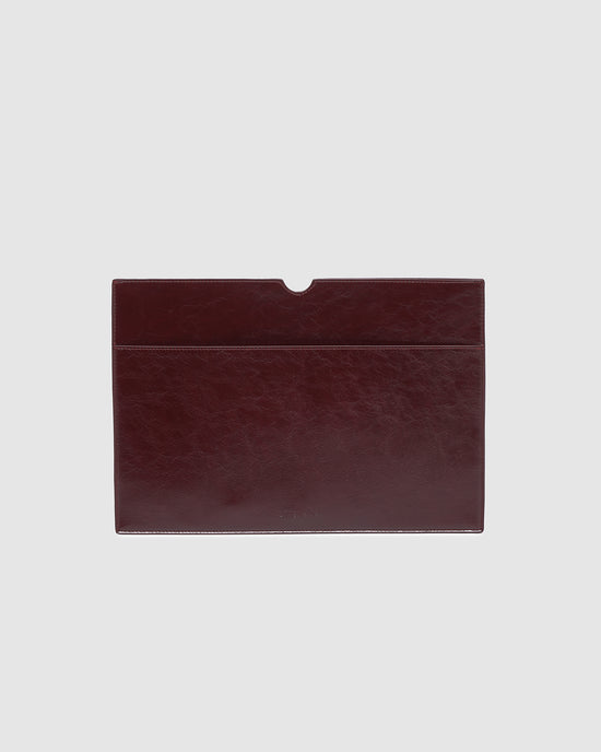 Brooke Laptop Slip - Burgundy Patent