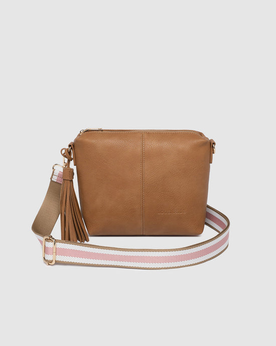 Kasey Stripe Crossbody Bag - Camel