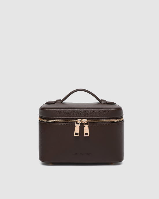 Camden Cosmetic Case - Chocolate