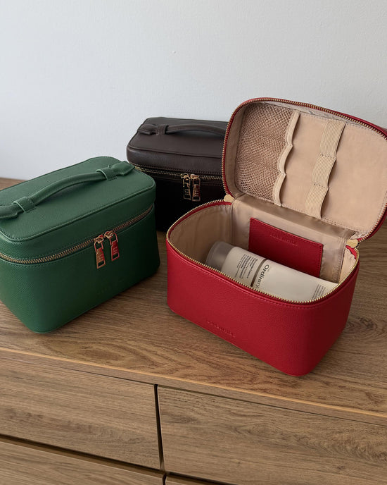 Camden Cosmetic Case - Green