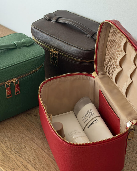 Camden Cosmetic Case - Red