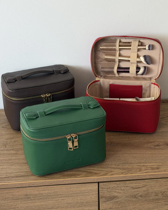 Camden Cosmetic Case - Chocolate