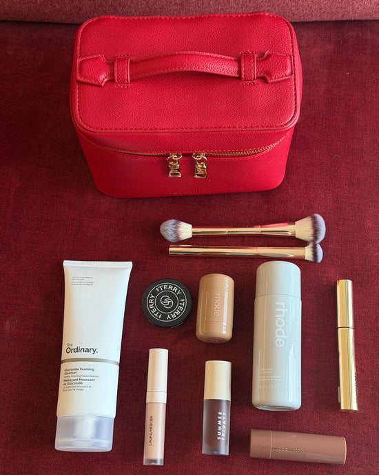 Camden Cosmetic Case - Red
