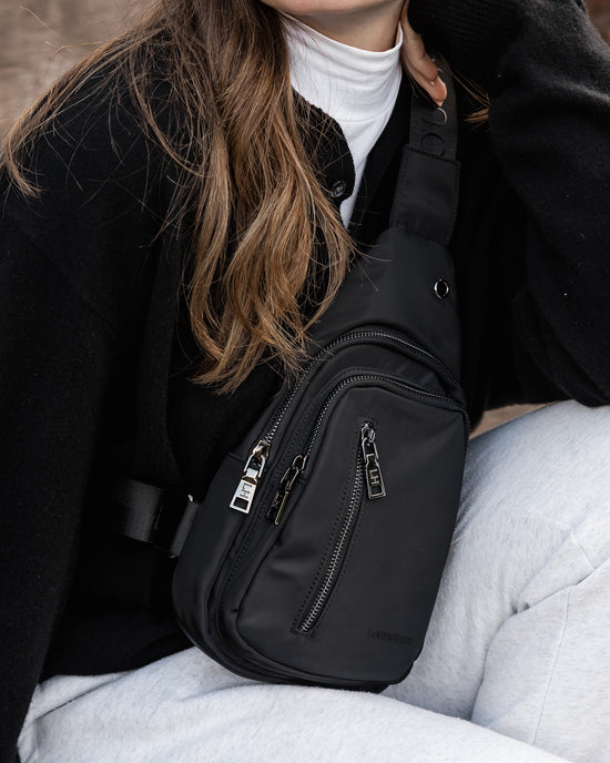 Boyd Nylon Sling Bag - Black