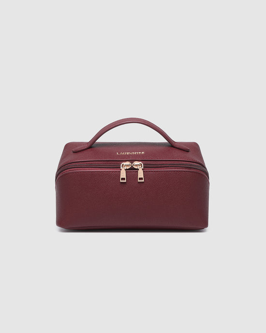 Ellis Makeup Bag - Burgundy