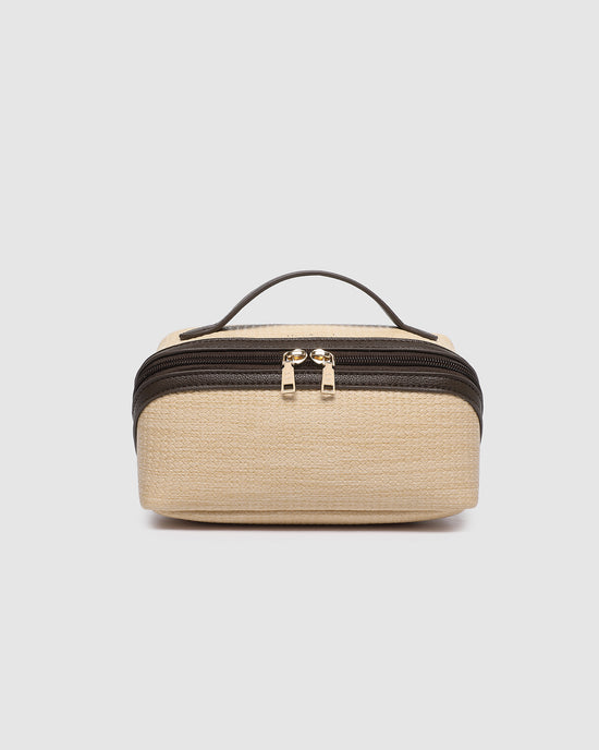 Ellis Makeup Bag - Natural Choc