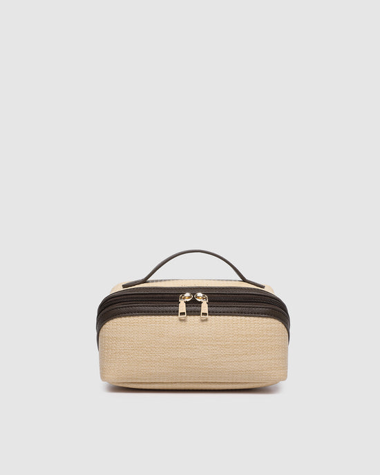 Ellis Makeup Bag - Natural Choc